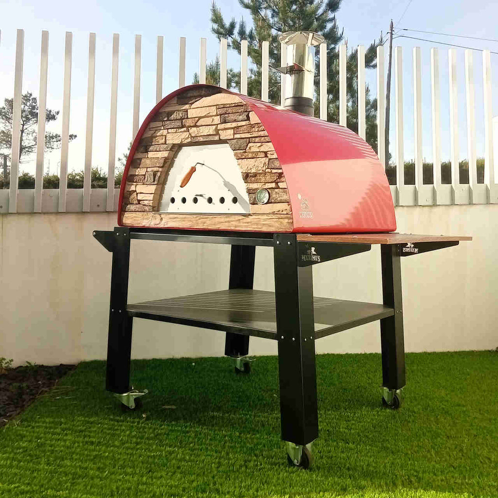 Authentic Pizza Ovens Pizza Oven Cart Bello - Cart/Stand for Authentic Pizza Ovens Maximus Prime Large Portable Pizza Oven