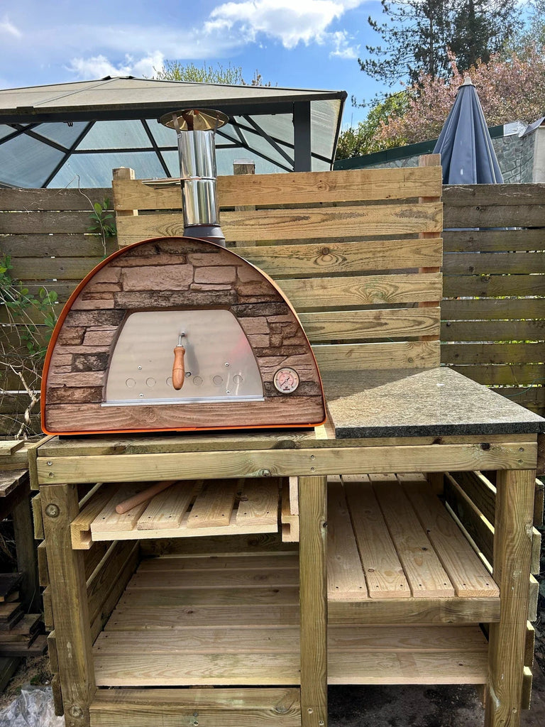 Authentic Pizza Ovens Pizza Oven Maximus Mobile Pizza Oven - Orange