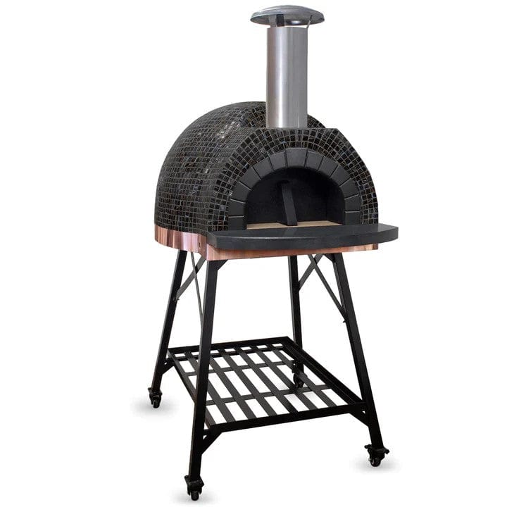 Forno Piombo Santino 60 Midnight Pizza Oven, Copper, Tiled, with Stand