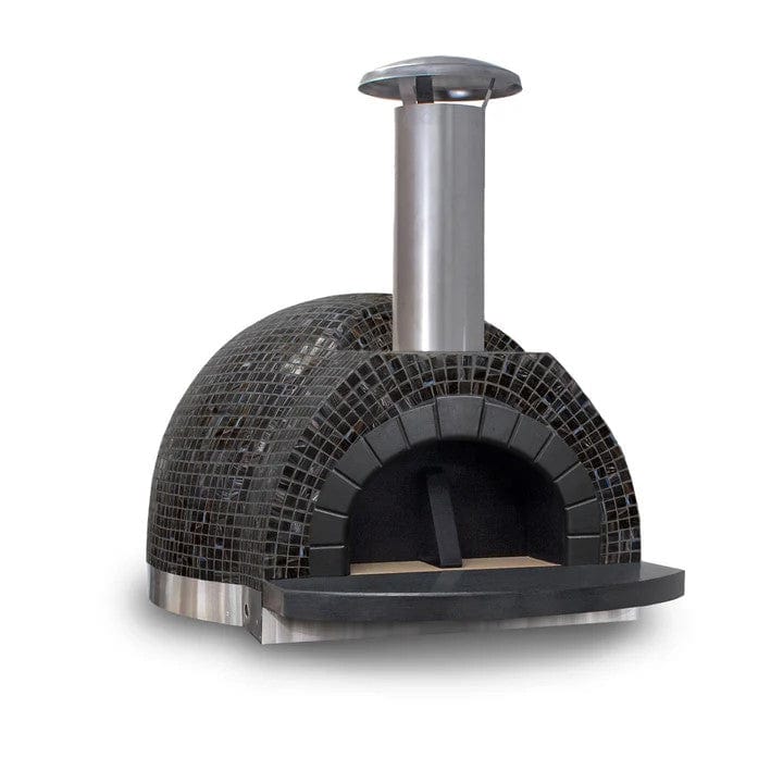Forno Piombo Santino 60 Midnight Pizza Oven, Stainless, Tiled, Oven Only
