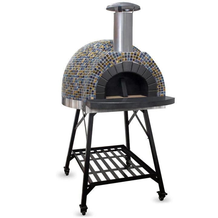 Forno Piombo Santino 60 Vineyard Pizza Oven, Stainless, Tiled, with Stand