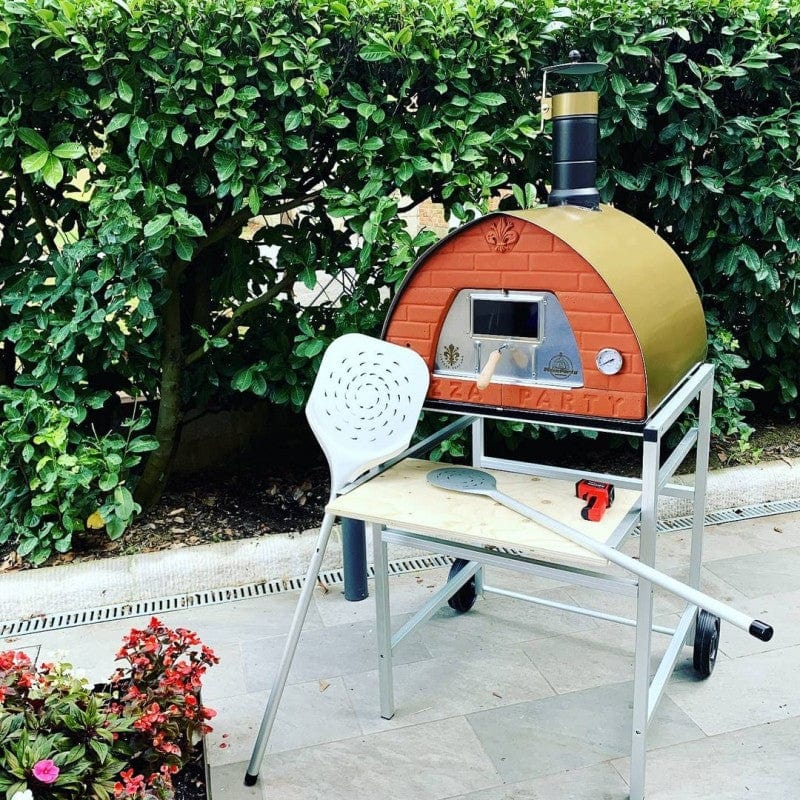 Pizza Party Pizza Oven Cart Cart for the Bollore Dual Fuel Pizza Oven