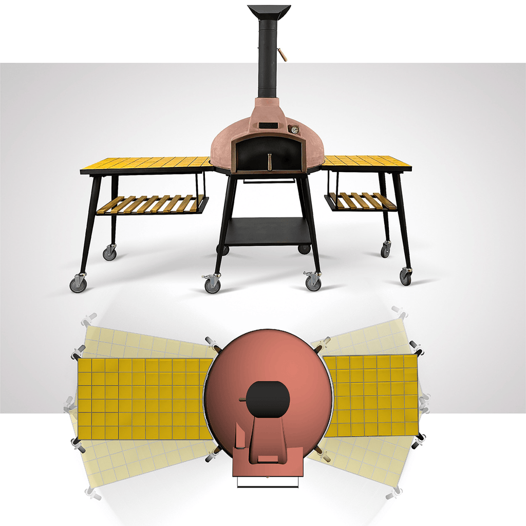 WPPO Pizza Oven accessories Infinity or Red Rock 100 Oven Side Tables