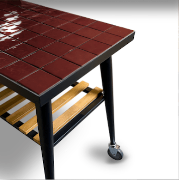 WPPO Pizza Oven accessories Side Table 28 / Red Infinity Oven Side Tables