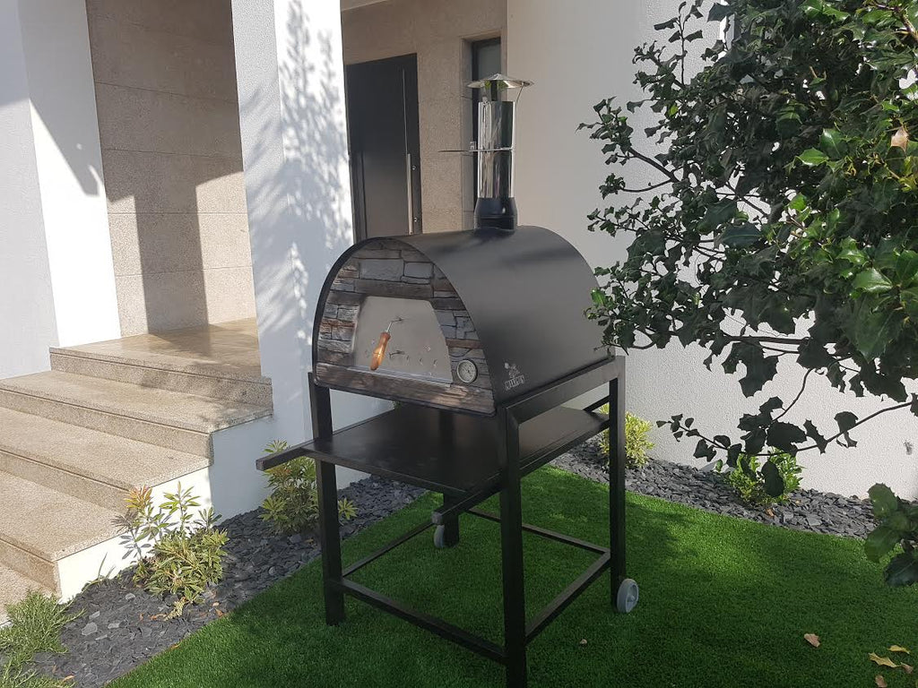 Authentic Pizza Ovens Pizza Oven Black Maximus Mobile Pizza Oven - Black
