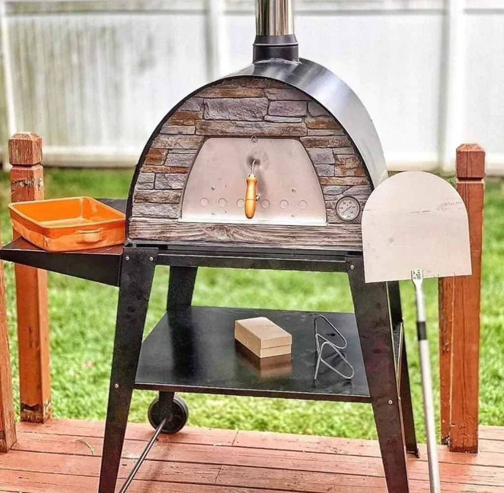 Authentic Pizza Ovens Pizza Oven Black Maximus Mobile Pizza Oven - Black