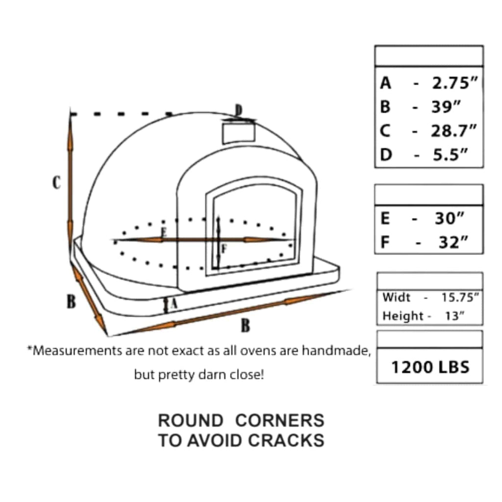 Authentic Pizza Ovens Pizza Oven Lisboa Premium Pizza Oven