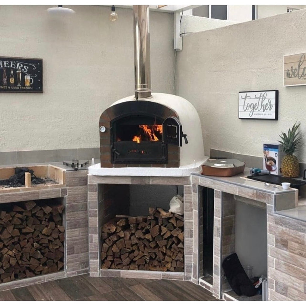 Authentic Pizza Ovens Pizza Oven Lisboa Rustic Arch Premium Pizza Oven