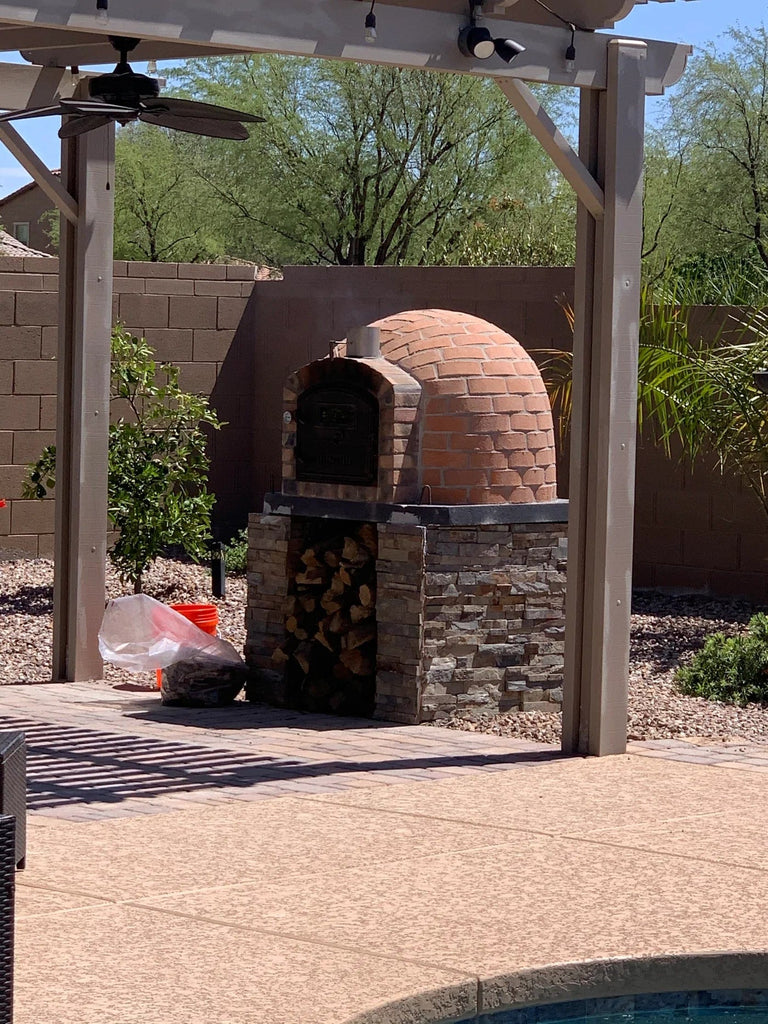 Authentic Pizza Ovens Pizza Oven Lisboa Rustic Finish Premium Pizza Oven