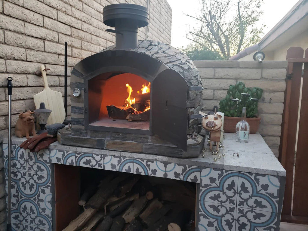 Authentic Pizza Ovens Pizza Oven Lisboa Stone Finish Premium Pizza Oven