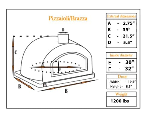 Authentic Pizza Ovens Pizza Oven Pizzaioli Premium Pizza Oven