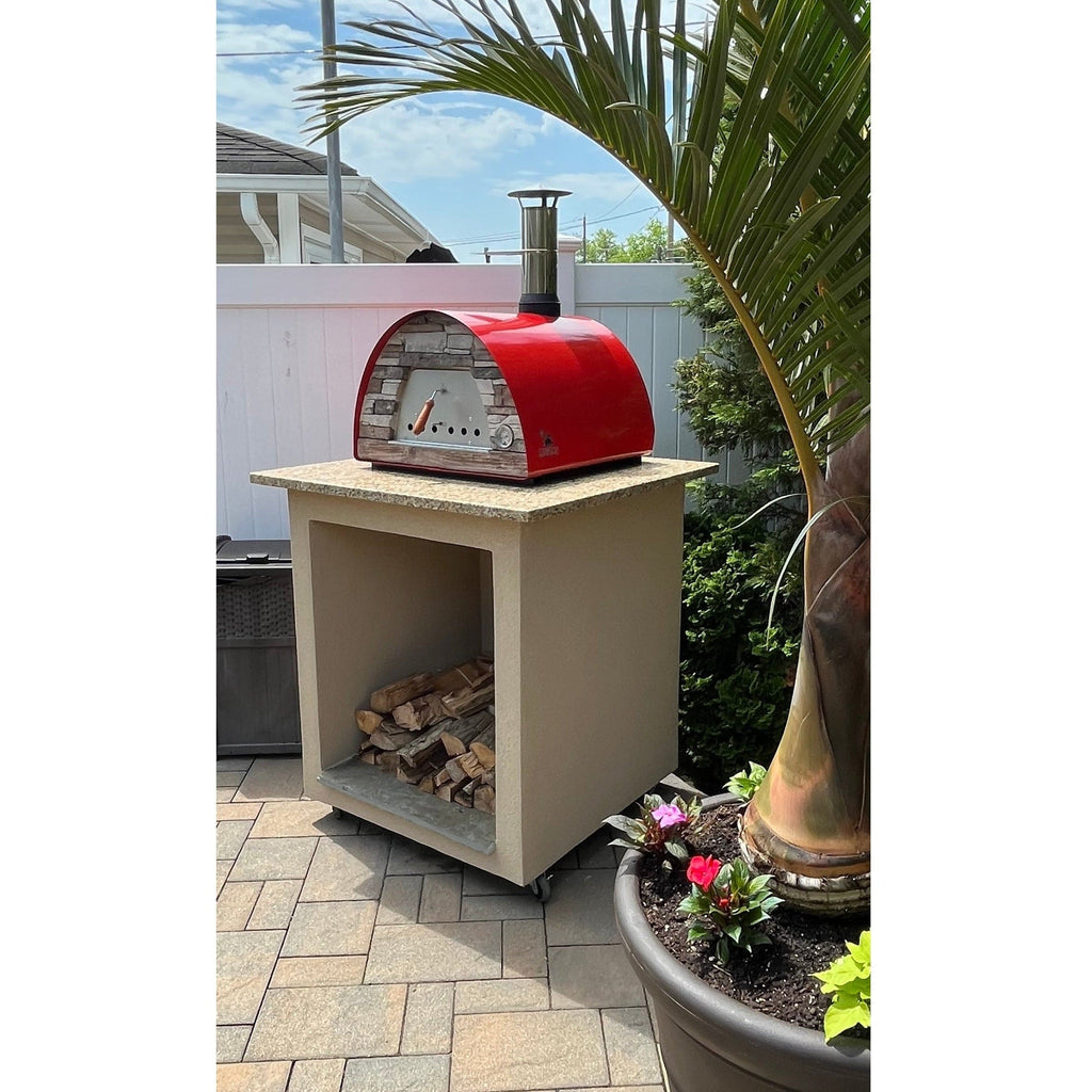 Authentic Pizza Ovens Pizza Oven Red Maximus Mobile Pizza Oven - Red