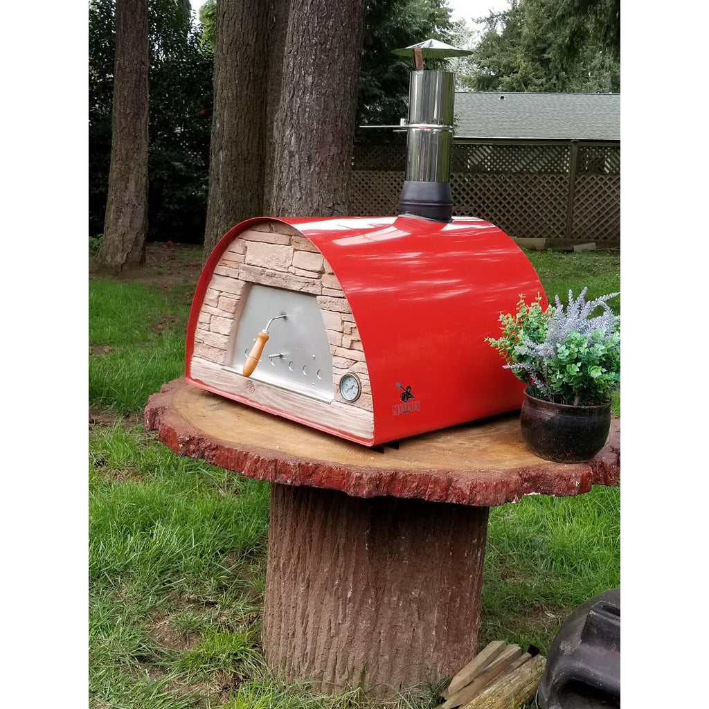 Authentic Pizza Ovens Pizza Oven Red Maximus Mobile Pizza Oven - Red