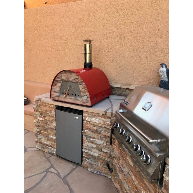 Authentic Pizza Ovens Pizza Oven Red Maximus Mobile Pizza Oven - Red