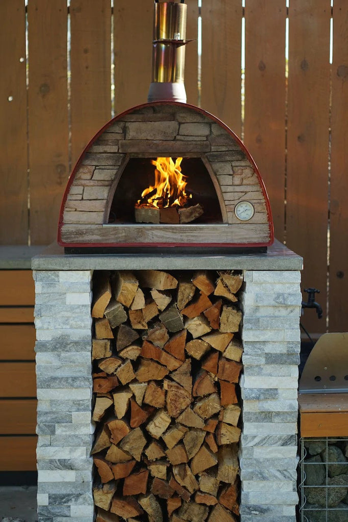 Authentic Pizza Ovens Pizza Oven Red Maximus Mobile Pizza Oven - Red