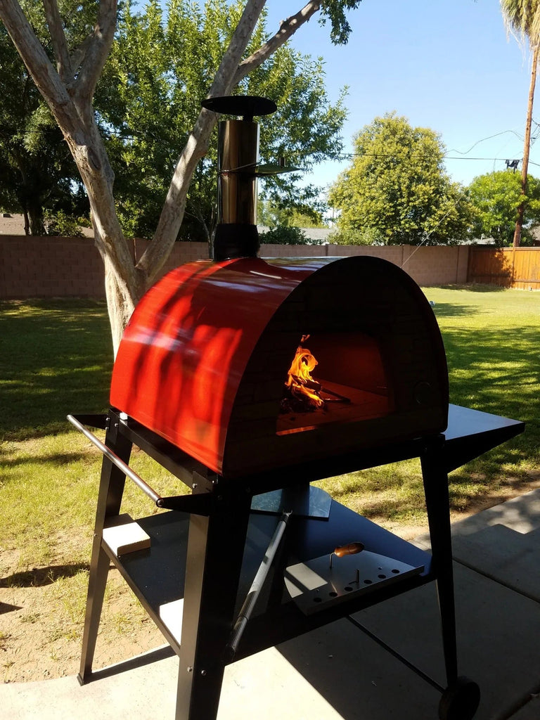 Authentic Pizza Ovens Pizza Oven Red Maximus Mobile Pizza Oven - Red