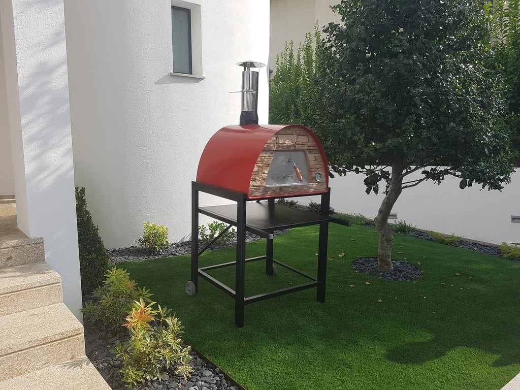Authentic Pizza Ovens Pizza Oven Red Maximus Mobile Pizza Oven - Red