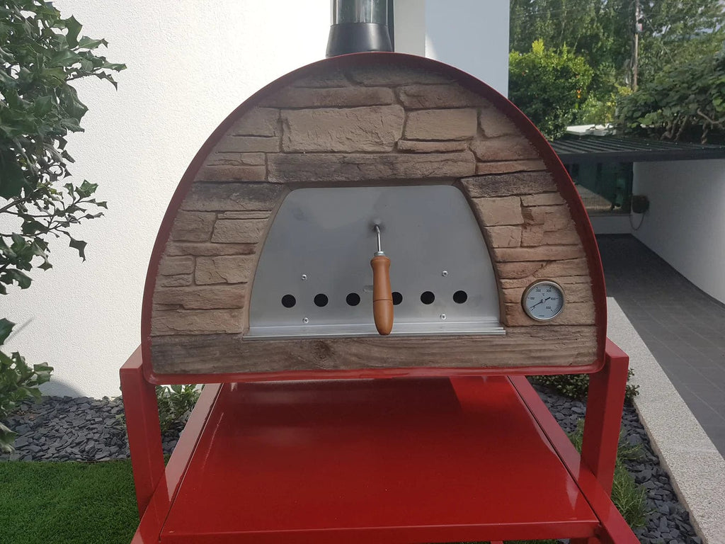 Authentic Pizza Ovens Pizza Oven Red Maximus Mobile Pizza Oven - Red