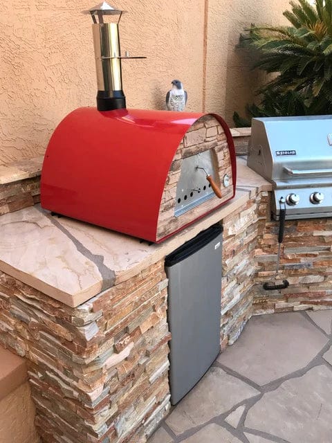 Authentic Pizza Ovens Pizza Oven Red Maximus Mobile Pizza Oven - Red