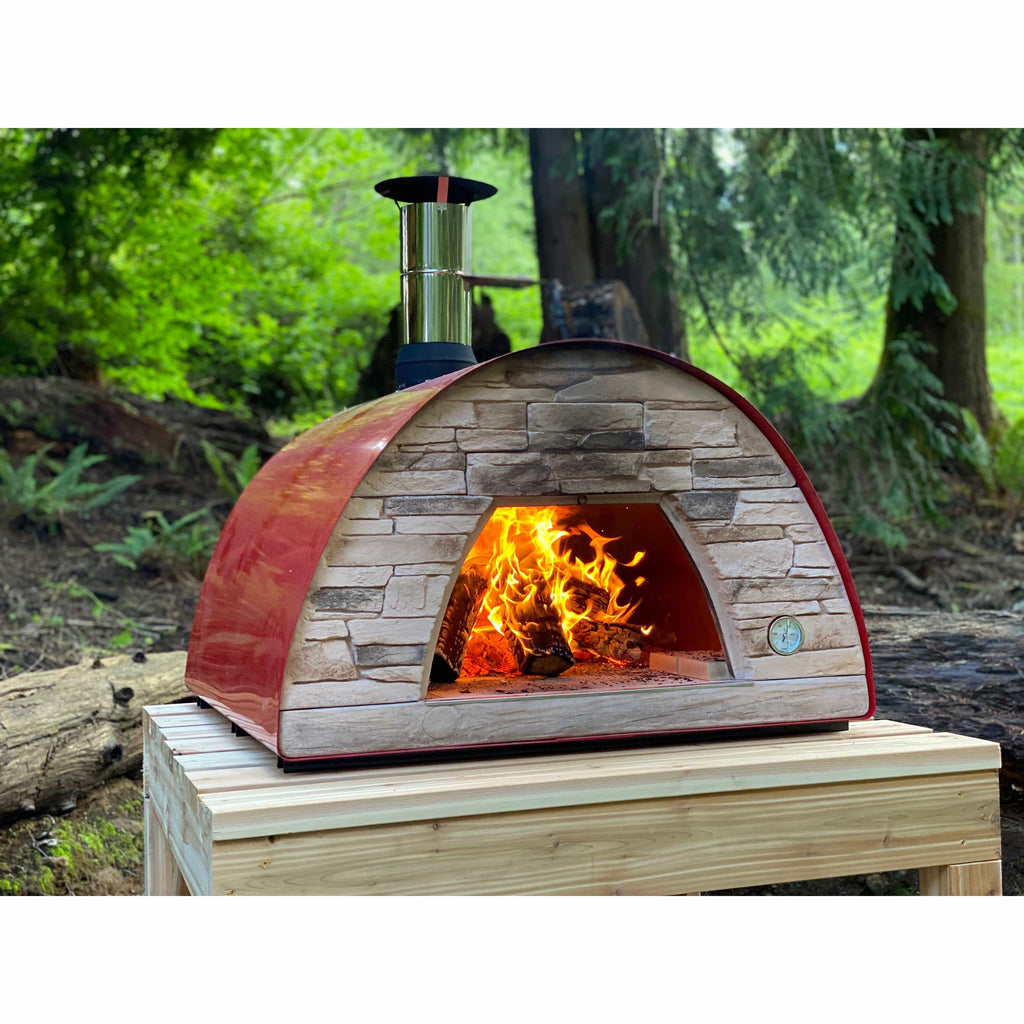 Authentic Pizza Ovens Pizza Oven Red Maximus Prime Large Portable Pizza Oven Red - New Style