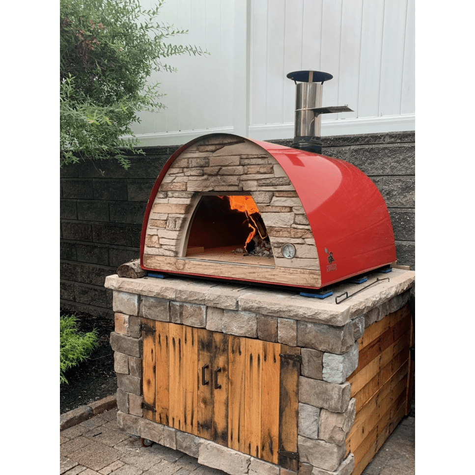 Authentic Pizza Ovens Pizza Oven Red Maximus Prime Large Portable Pizza Oven Red - New Style
