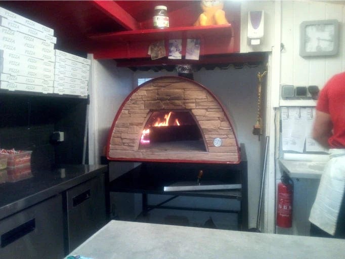 Authentic Pizza Ovens Pizza Oven Red Maximus Prime Large Portable Pizza Oven Red - New Style