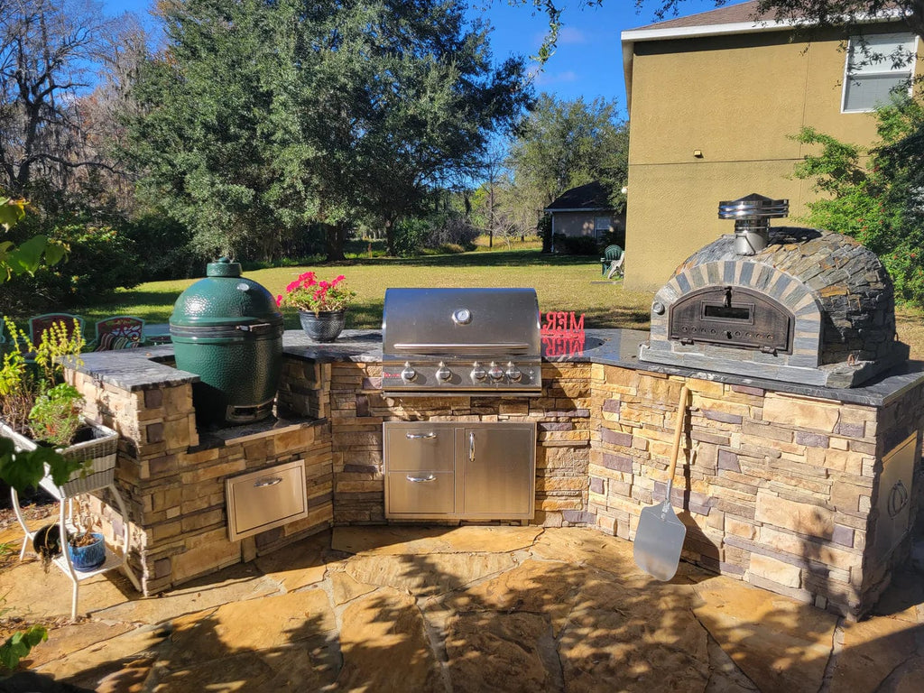 Authentic Pizza Ovens Pizza Oven Stone Finish Pizzaioli Premium Pizza Oven