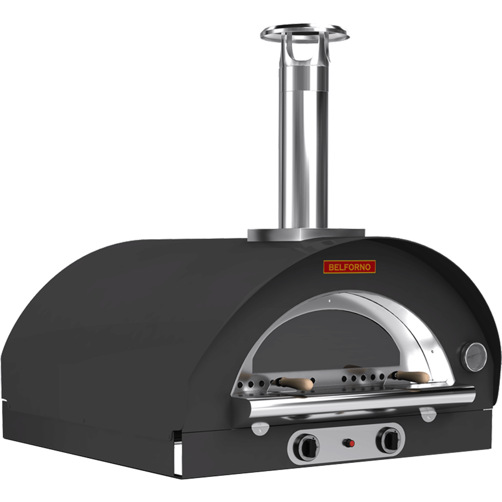 Belforno Pizza Oven Black / Propane (LPG) Grande Gas Fired Countertop Oven