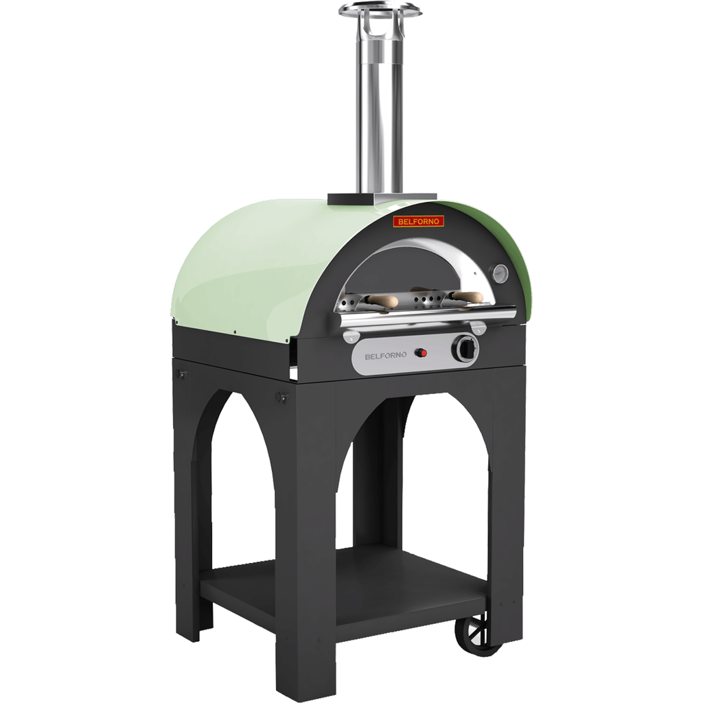 Belforno Pizza Oven Pistachio / Propane (LPG) Portable Piccolo Gas Fired Oven