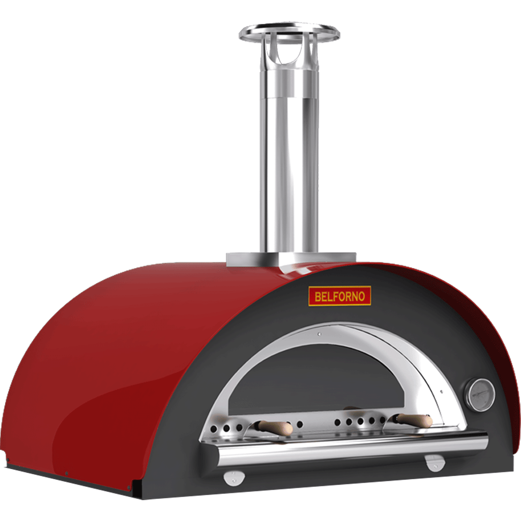 Belforno Pizza Oven Red Medio Wood Fired Countertop Oven