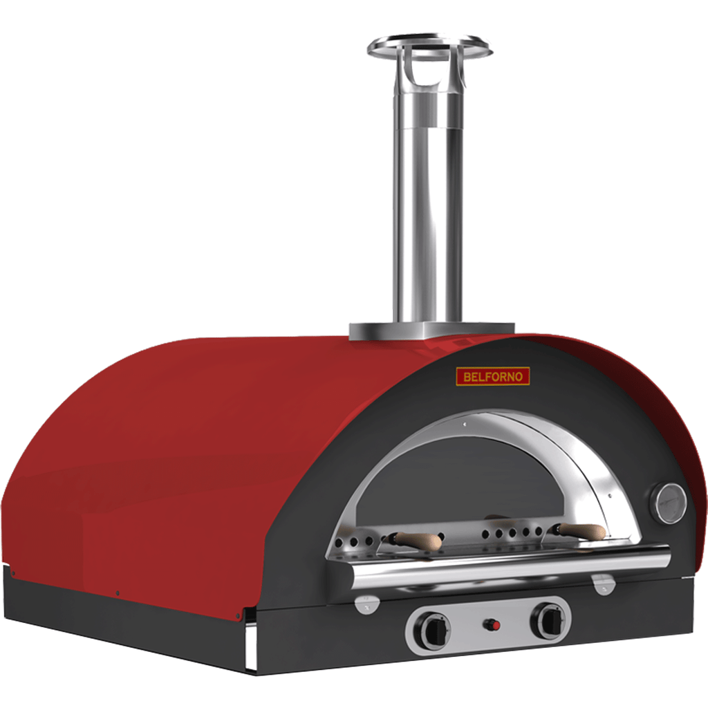 Belforno Pizza Oven Red / Propane (LPG) Grande Gas Fired Countertop Oven