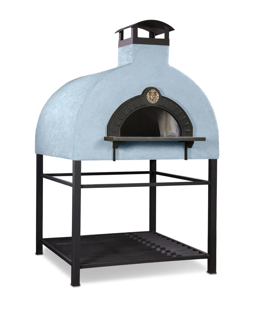 Fiero Casa Pizza Oven Cadet / Wood Burning Only - Countertop Etna Wood Fired or Gas Fired Duo Custom Pizza Oven with Rustic Stucco Finish (Countertop or Freestanding Options)
