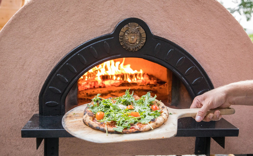 Fiero Casa Pizza Oven Etna Wood Fired or Gas Fired Duo Custom Pizza Oven with Rustic Stucco Finish (Countertop or Freestanding Options)