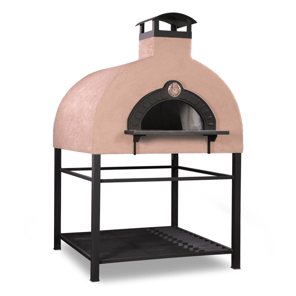 Fiero Casa Pizza Oven Etna Wood Fired or Gas Fired Quattro Custom Pizza Oven with Rustic Stucco Finish (Countertop or Freestanding Options)