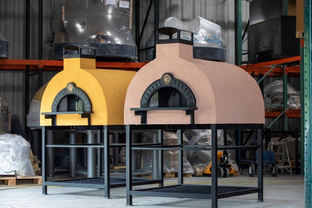 Fiero Casa Pizza Oven Etna Wood Fired or Gas Fired Quattro Custom Pizza Oven with Rustic Stucco Finish (Countertop or Freestanding Options)