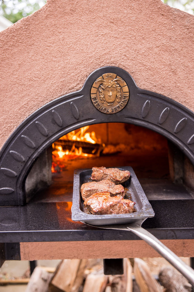 Fiero Casa Pizza Oven Etna Wood Fired or Gas Fired Quattro Custom Pizza Oven with Rustic Stucco Finish (Countertop or Freestanding Options)