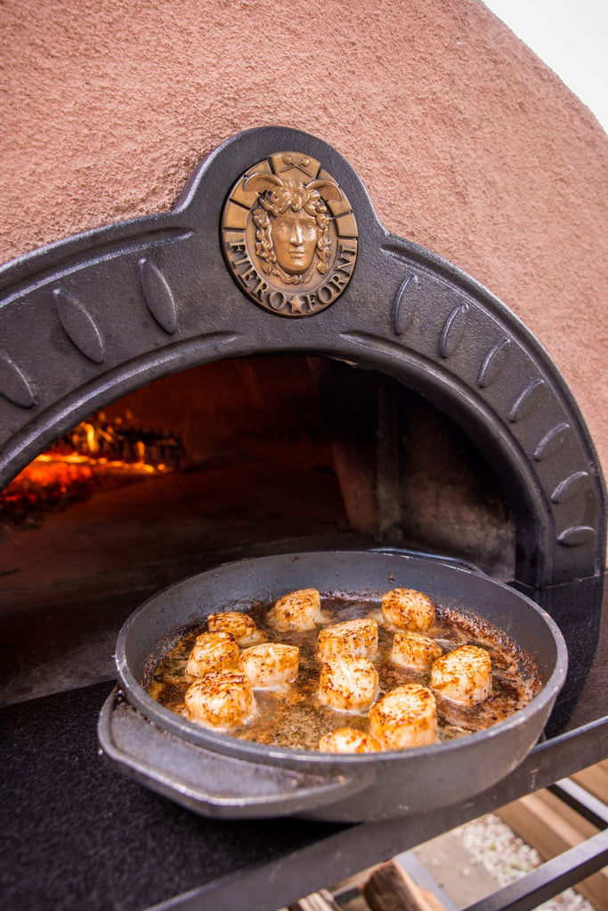 Fiero Casa Pizza Oven Etna Wood Fired or Gas Fired Quattro Custom Pizza Oven with Rustic Stucco Finish (Countertop or Freestanding Options)