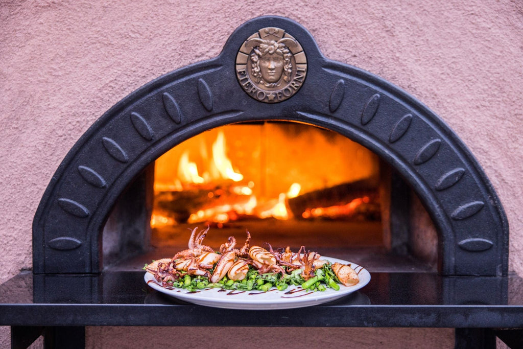 Fiero Casa Pizza Oven Etna Wood Fired or Gas Fired Quattro Custom Pizza Oven with Rustic Stucco Finish (Countertop or Freestanding Options)