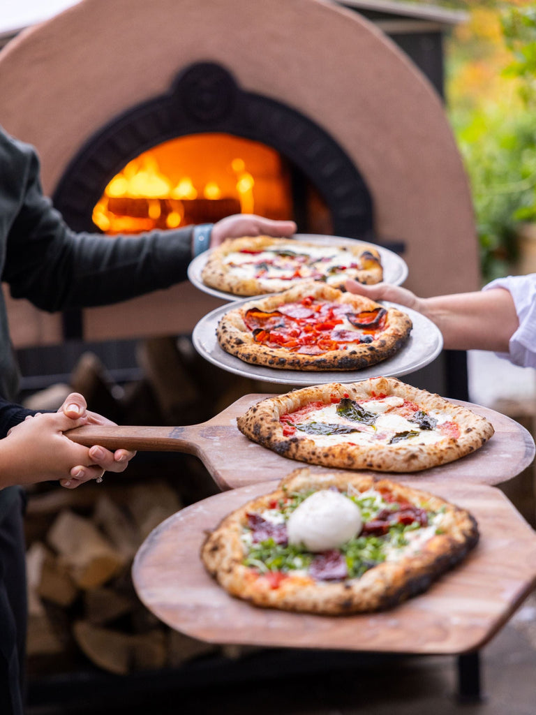 Fiero Casa Pizza Oven Etna Wood Fired or Gas Fired Quattro Custom Pizza Oven with Rustic Stucco Finish (Countertop or Freestanding Options)