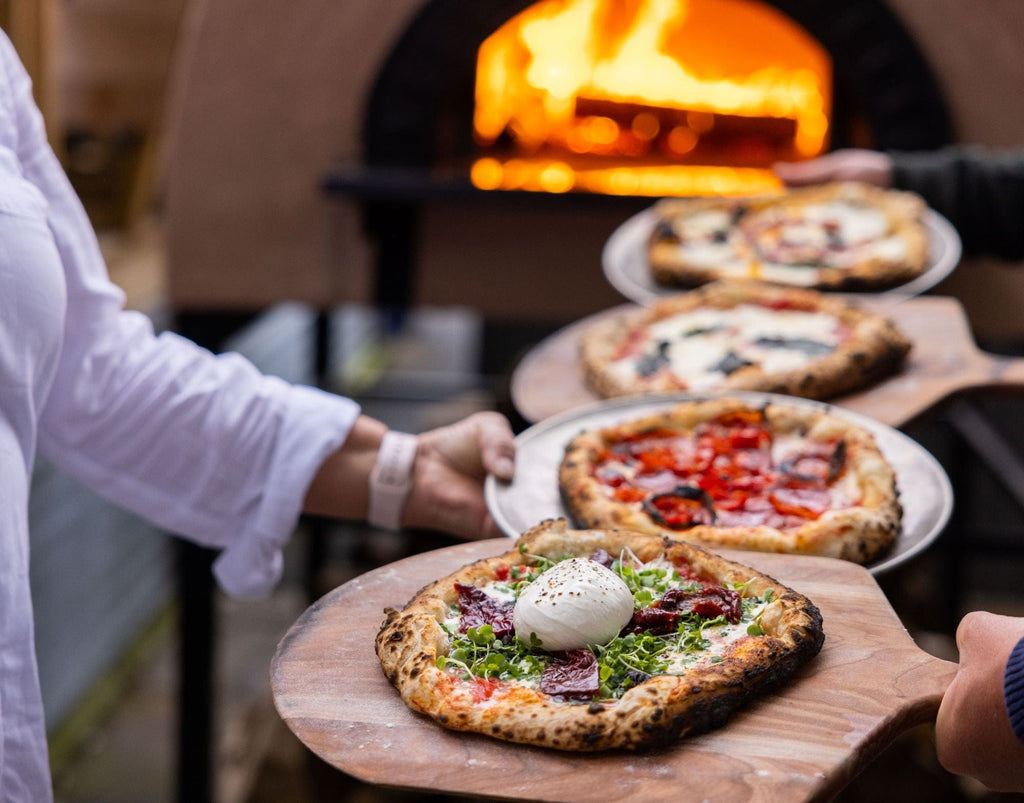 Fiero Casa Pizza Oven Etna Wood Fired or Gas Fired Quattro Custom Pizza Oven with Rustic Stucco Finish (Countertop or Freestanding Options)