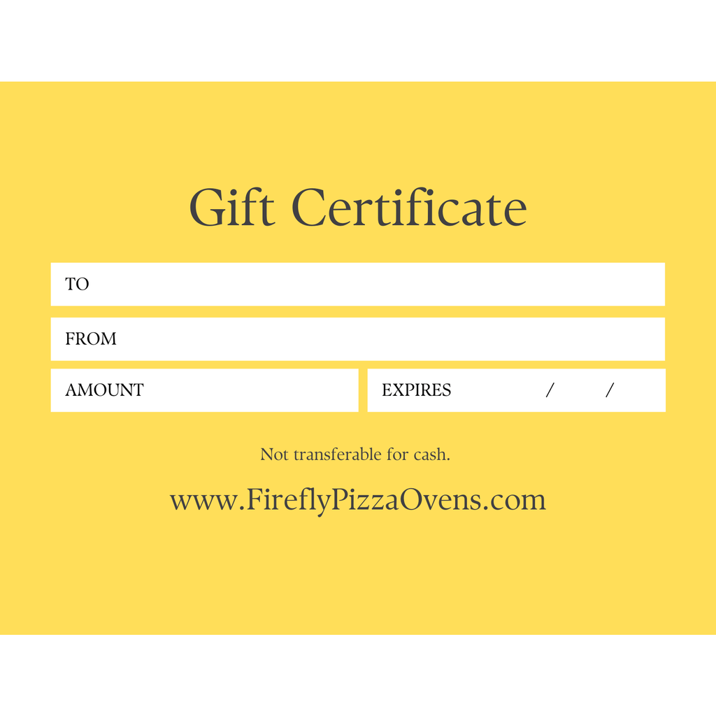 Firefly Pizza Ovens Pizza Makers & Ovens Firefly Pizza Ovens Gift Card