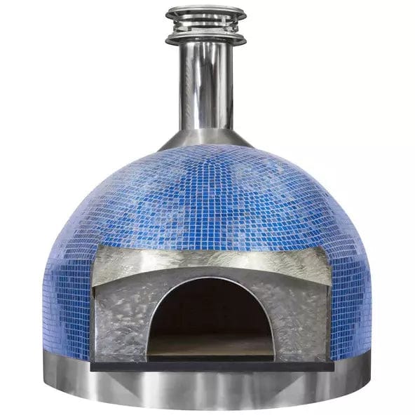 Forno Piombo Pizza Makers & Ovens 110 / Azure / Stainless Palazzo Handmade Custom Brick Oven