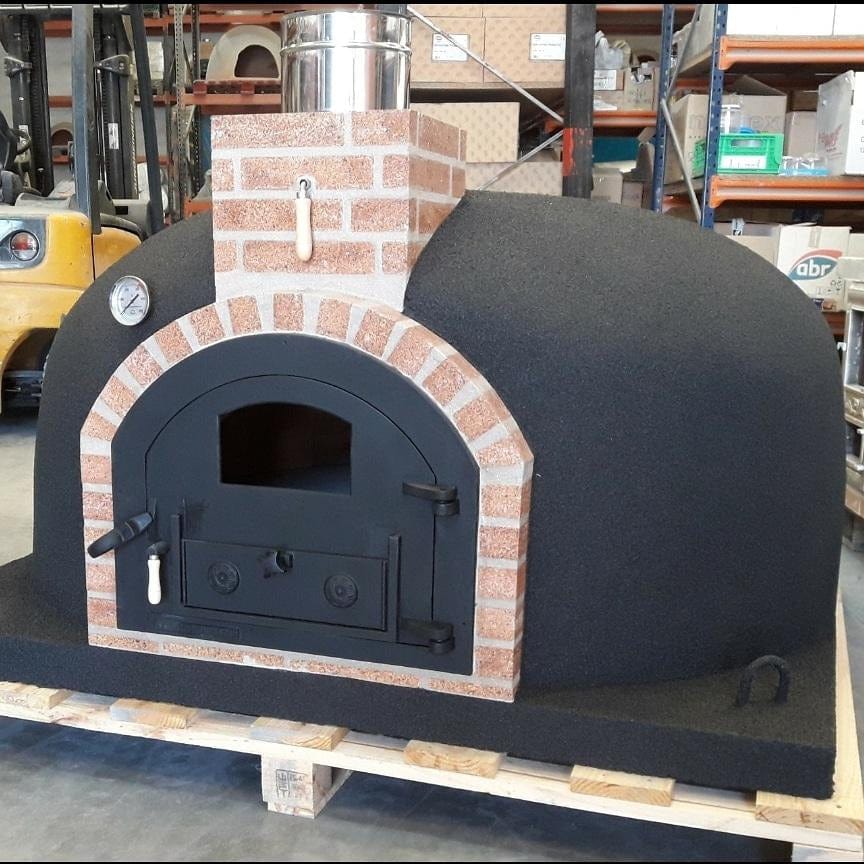 ProForno Pizza Oven Black Dymus Wood Fired Oven with Hybrid Option