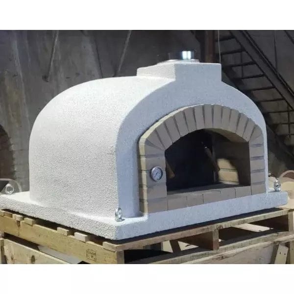 ProForno Pizza Oven Native White / Matte Black Metal Door Mediterranean Pro Wood Fired or Hybrid Option