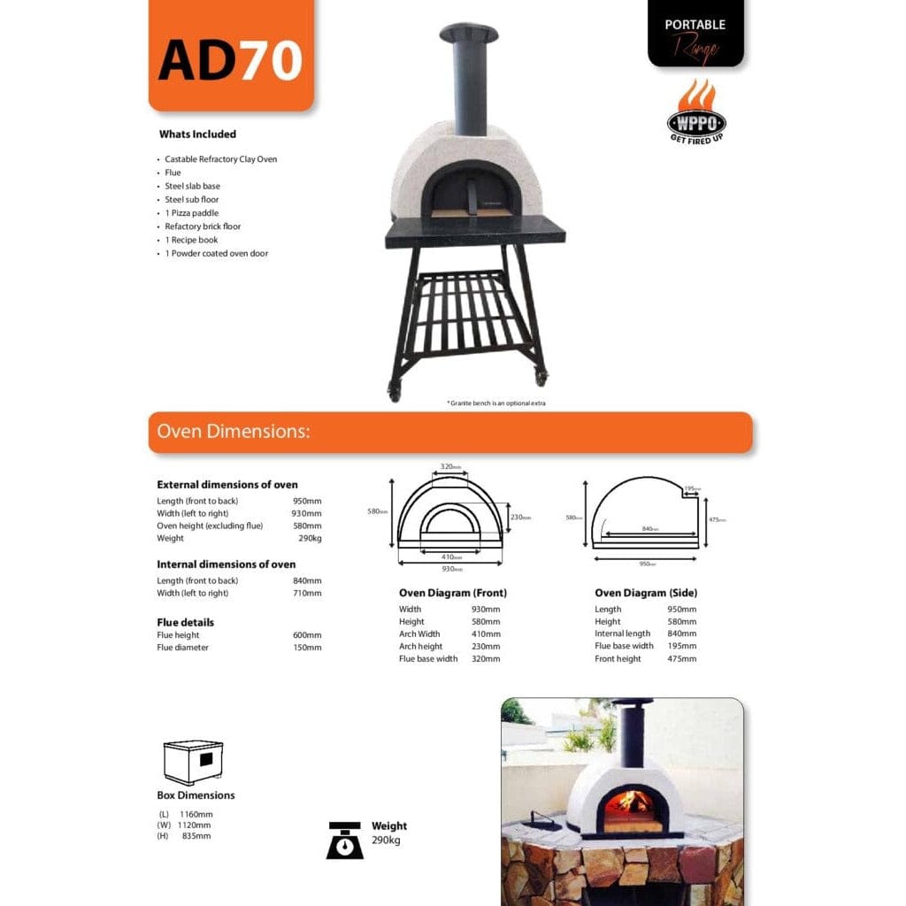 WPPO Pizza Makers & Ovens DIY Tuscany Oven Kit