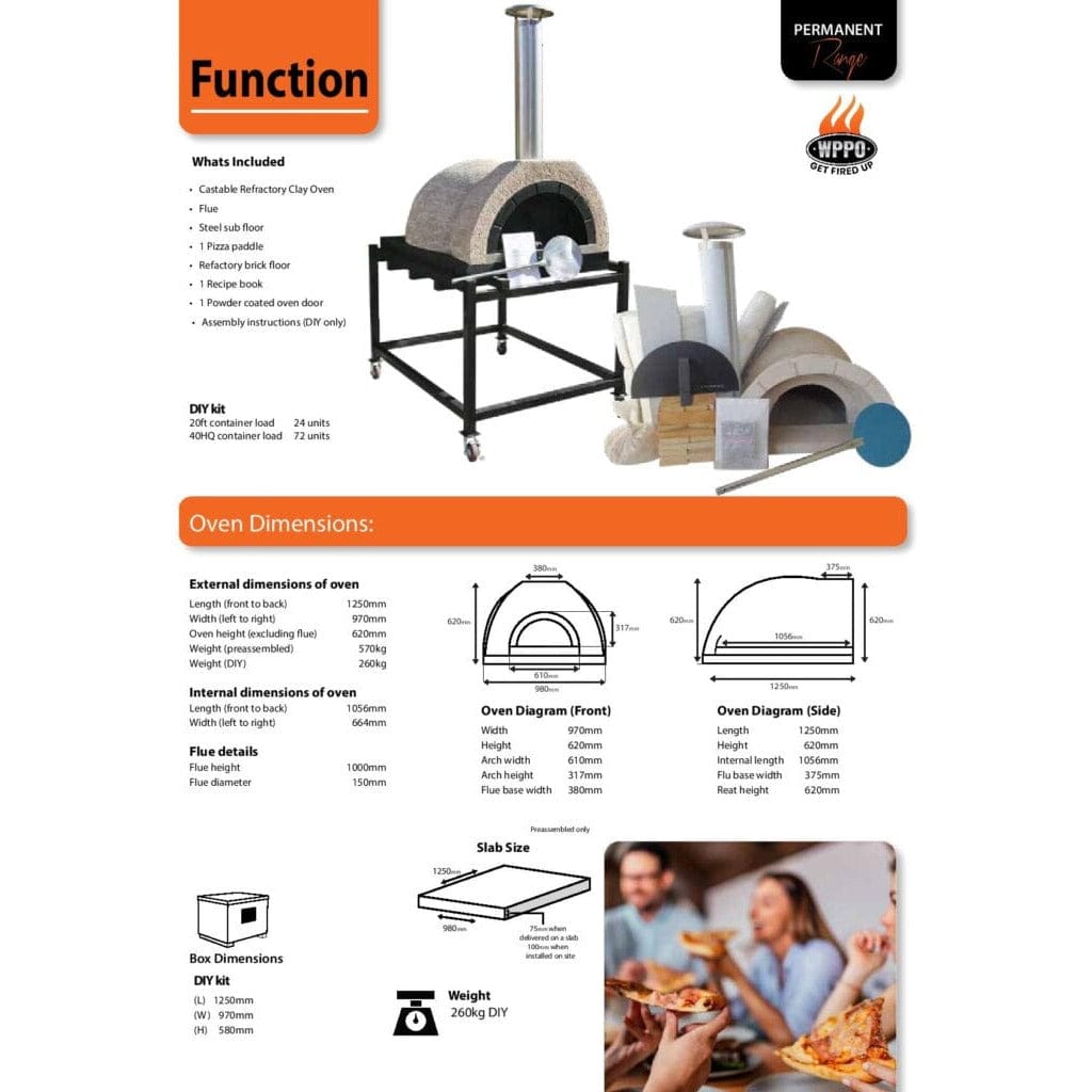 WPPO Pizza Makers & Ovens DIY Tuscany Oven Kit