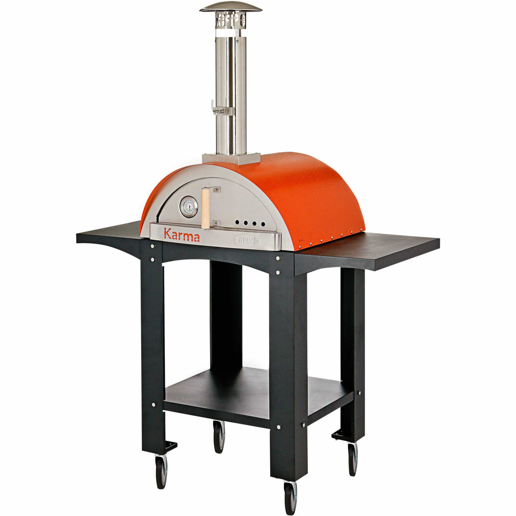 WPPO Pizza Makers & Ovens Orange WOOD FIRED PIZZA OVEN, KARMA 25 - COLORED OVENS WITH STAND
